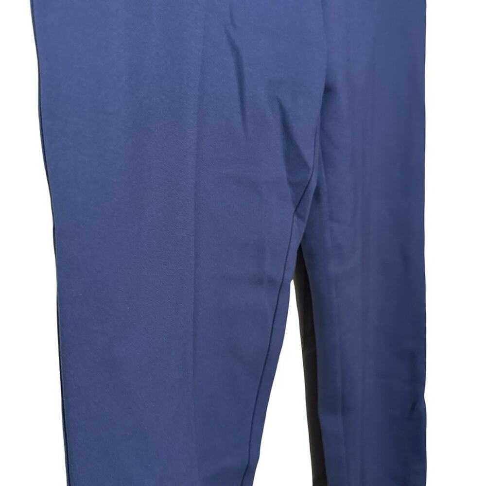Susan Graver Ponte Thick Knit Elastic Waist Pull On Blue Pants sz Petite L - Picture 10 of 16